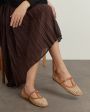 Ancient Greek Sandals Балетки Aerati в сетку, цвет бежевый - миниатюра 6