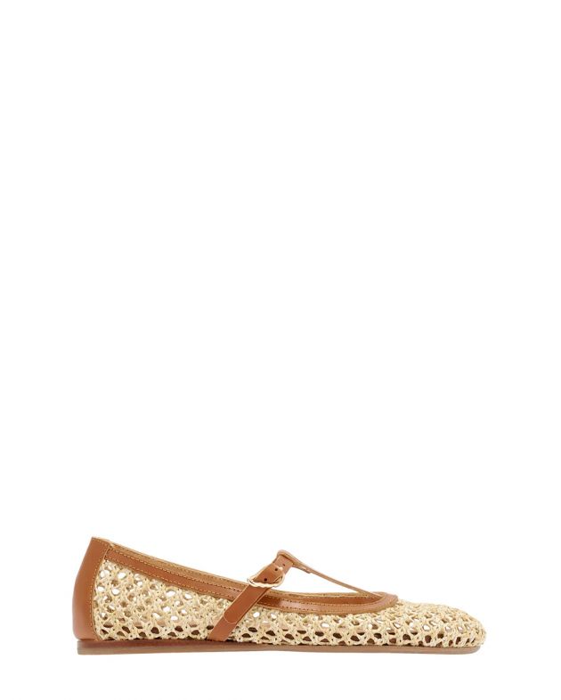 Ancient Greek Sandals Балетки Aerati в сетку, цвет бежевый - изображение 1