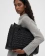 GIANNI CHIARINI FIRENZE Сумка-шопер Marcella из рафии, цвет черный - миниатюра 2